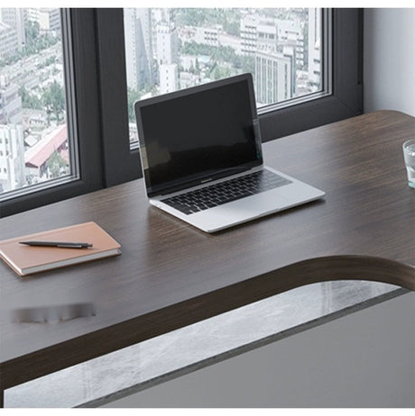 SUNX Full Wood Bay Window Desk from SUNX