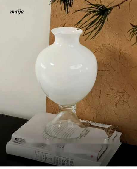 GUIFOU White Glazed Big Belly Vase from GUIFOU