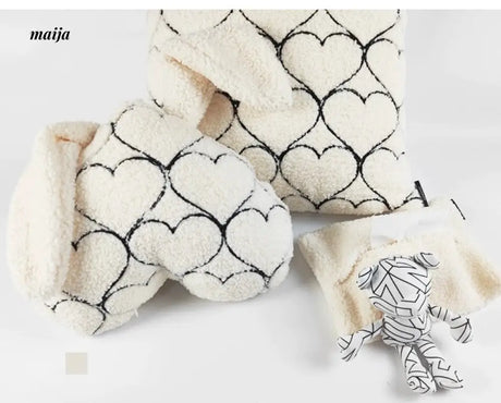 HOUSE OF YINN Heart Shaped Rabbit Pillow Cushion from MOSE