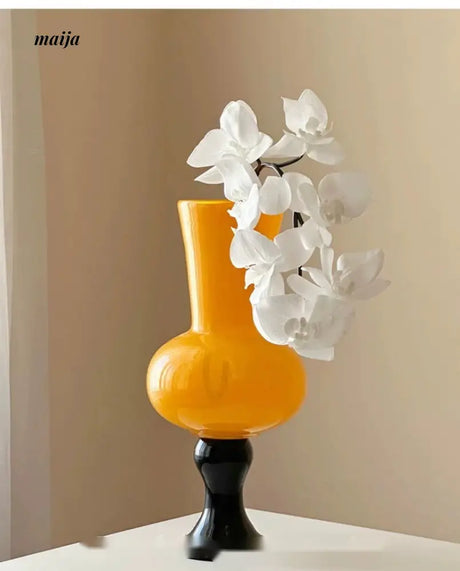 GUIFOU High Foot Lily Glass Vase from GUIFOU