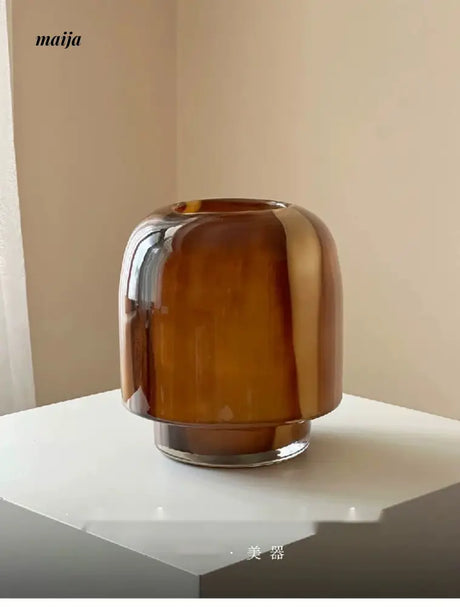 GUIFOU Wabi Sabi Glass Flower Vase from GUIFOU