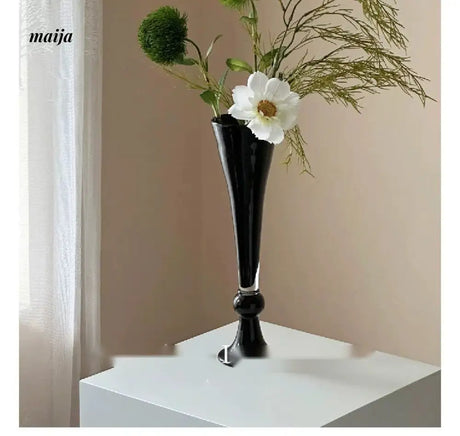 GUIFOU Black High Foot Vase from GUIFOU