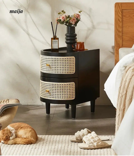 RATTAN CRAFTSMAN Bedside Rattan Cabinet from RATTAN CRAFTSMAN