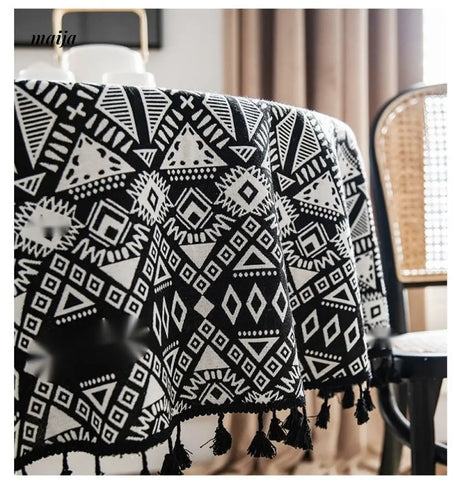 MAN YUE HOME Retro Tablecloth for American and Japanese Inspired Spaces from MAN YUE HOME