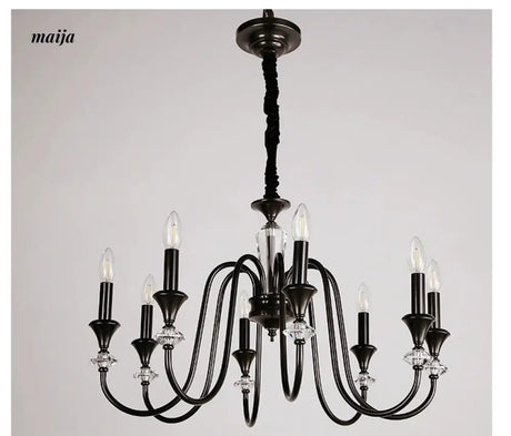 NANCY All-Copper French Retro Crystal Living Room Lamp from NANCY