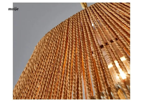 ZHONGSHAN Wabi-Sabi Rope Chandelier for Home from ZHONGSHAN