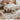 JANE FINA Cream Velvet Fabric Bed from JANE FINA