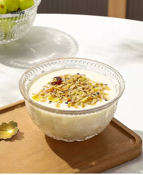 MOSE Glass Dessert Bowl with Spoon from MOSE