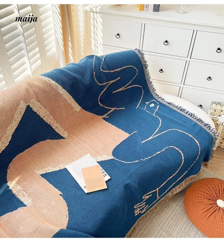 MAN YUE HOME INS Art Blanket for Sofa or Living Room Use from MAN YUE HOME
