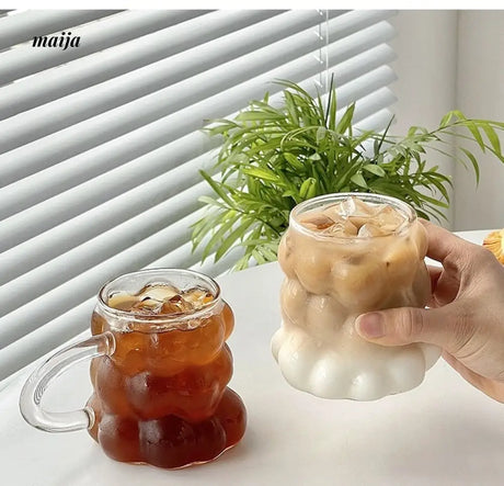 BANKE Grape Glass Latte Milk Drink Water Cup from BANKE