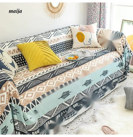 MAN YUE HOME Bermian Wind Sofa Blanket with Towel Cover from MAN YUE HOME