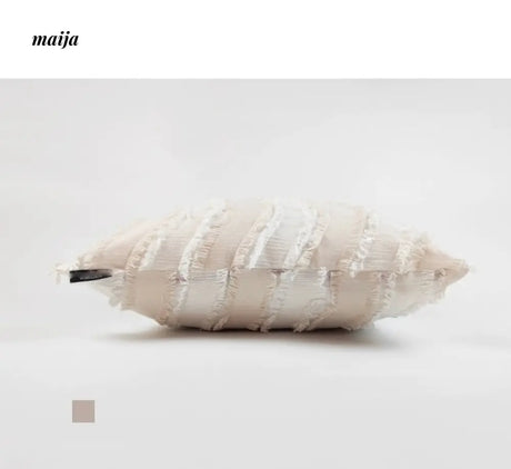 HOUSE OF YINN Luxury Tassel Corrugated Pillow Cushion from HOUSE OF YINN