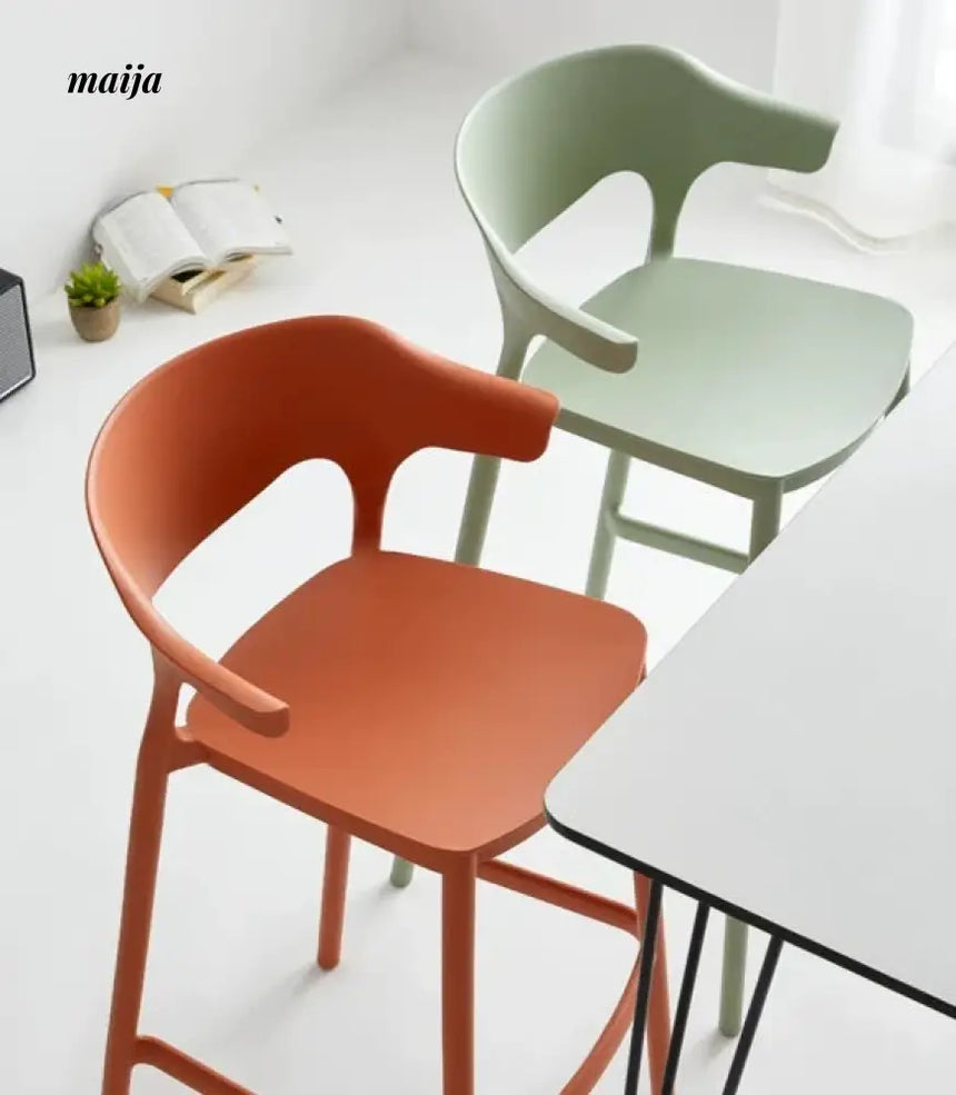 Lotus Plastic Bar Stool