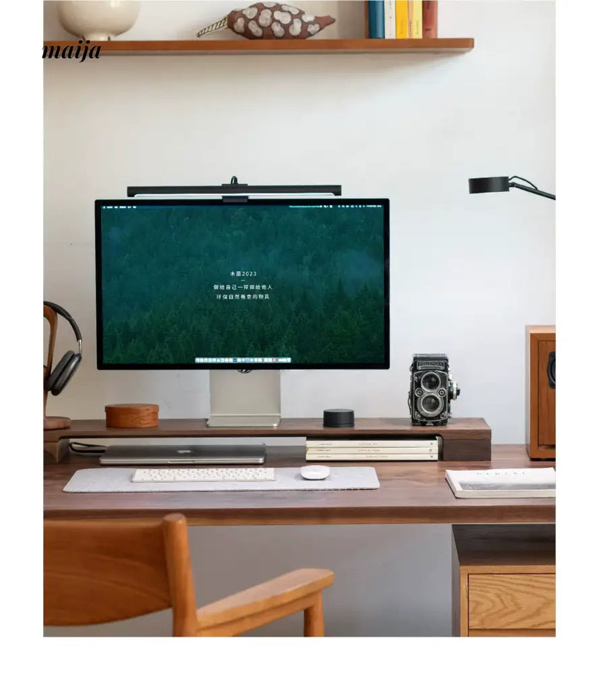 MUMO Clara Solid Wood Desktop Storage Riser from MUMO