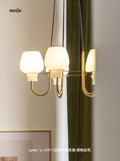 LYNN Japanese Glossy Retro Ceiling Lamp from Lynn's Lamp