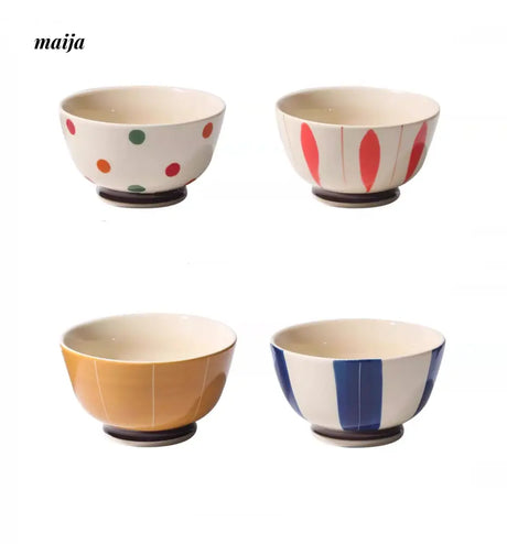 Japanese Ceramic Chie Rice Bowls from maija
