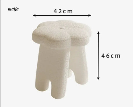 White Flower Dressing Stool from Kaiyashi