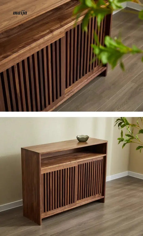 Christensen Solid Wood Slide Door Cabinet from maija