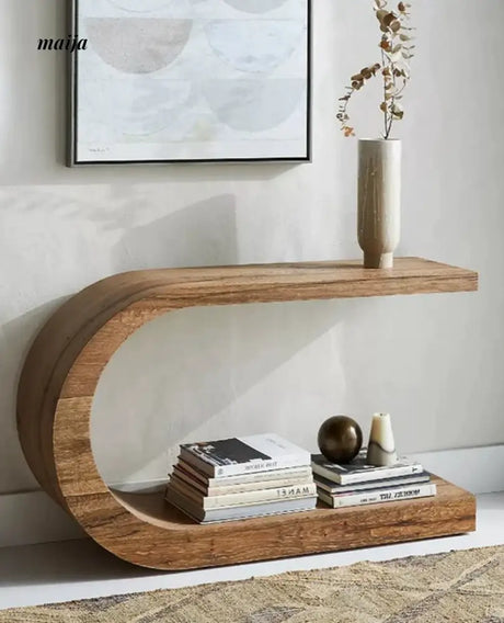 Crescent Solid Wood Console Table from maija