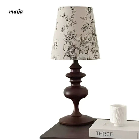 Romantic Solid Wood Retro Table Lamp from maija