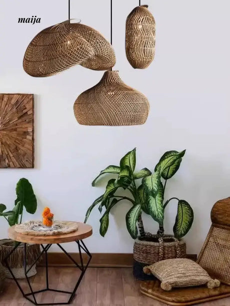ZHONGSHAN Zen Rattan Chandelier for Hotel from ZHONGSHAN