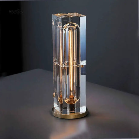 Glass Capsule Table Lamp from maija