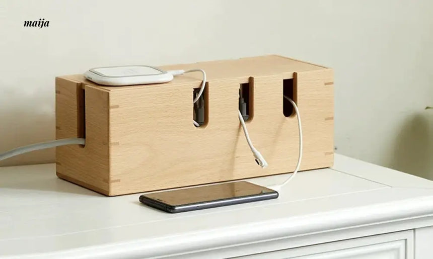 KIMACHI Wooden Cable Management Box from KIMACHI