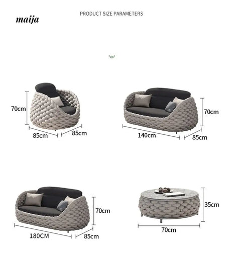 Coleshill Outdoor Woven Sofa from maija