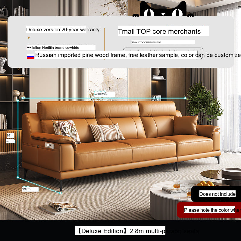 DIPU Zara Italian Cowhide Sofa from DIPU
