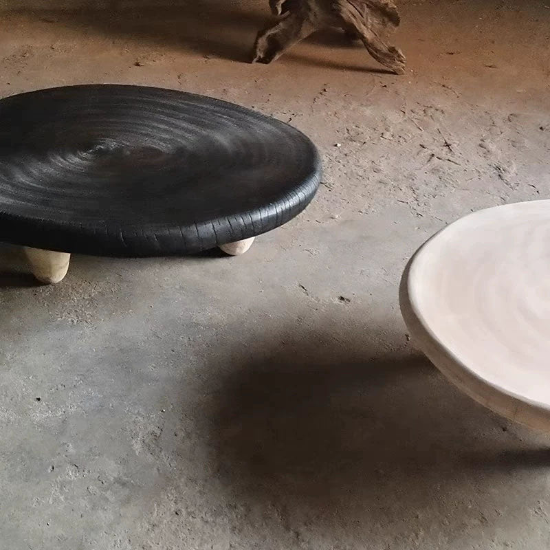 Flat Mushroom Natural Wood Coffee Table from maija