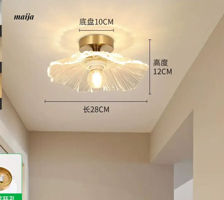 GVG Lotus Leaf Crystal Ceiling Light from GVG