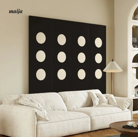Black and White Domino Partition Wall from Pengjinge