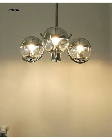 NANCY Bauhaus Chandelier Retro Style Glass Lamp from NANCY
