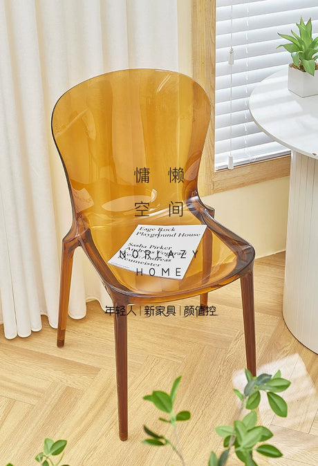 LAZYSPACE Levi Acrylic Milk Tea Highchair from LAZYSPACE