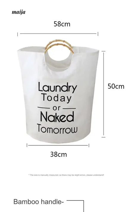 MUYE Cotton Linen Laundry Basket from MUYE