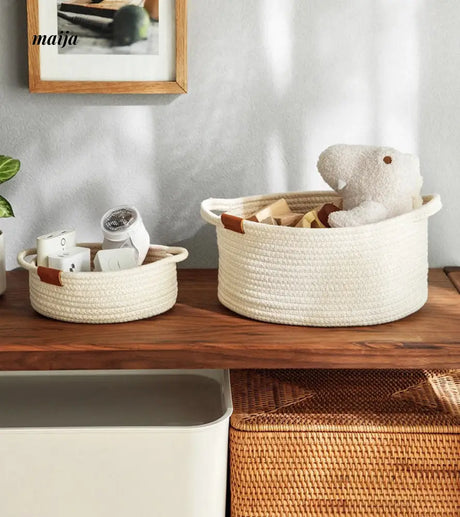 LAZYCORNER Round Laundry Sundry Basket from maija
