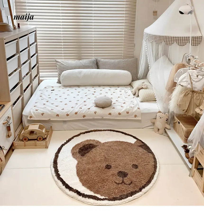 KENZAKI Brown Bear Floor Mat from KENZAKI