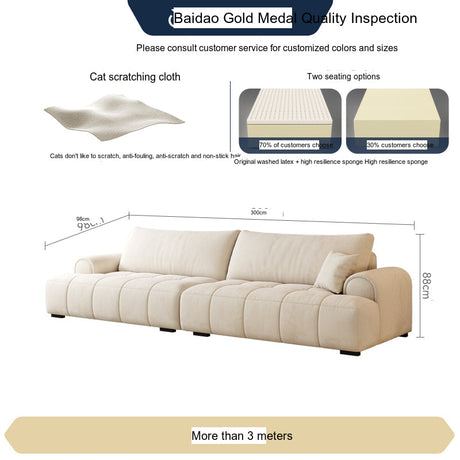 FASATI Emmeline Cream Cotton Sofa Scandinavian Style from FASATI