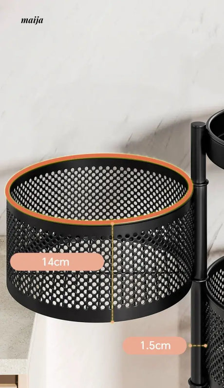 Kitchen Rotating Multifunctional Storage Trolley from maija