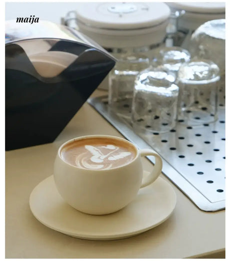 WENSHUO Cream Coffee Ceramic Cup Set from WENSHUO