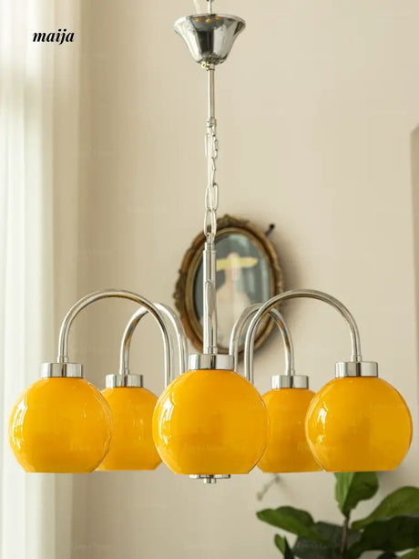 LYNN Persimmon Designer Chandelier from Lynn's Lamp