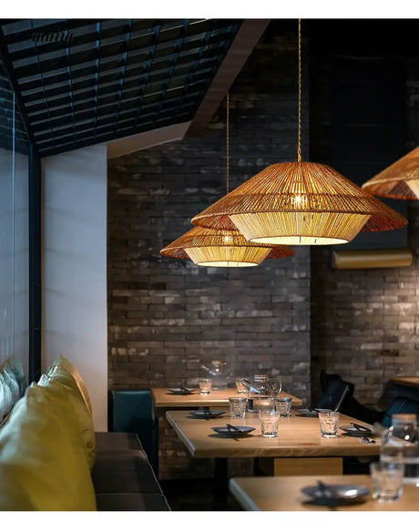 ZHONGSHAN Wabi-Sabi Rope Chandelier for Home from ZHONGSHAN