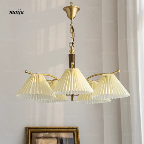 LYNN Japanese Retro Copper Ceiling Lamp from Lynn's Lamp