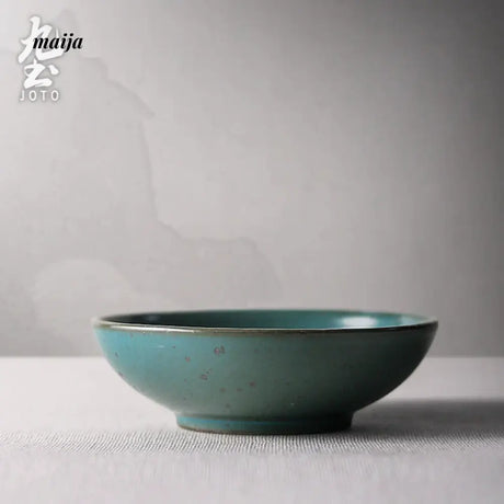 JOTO Eight Year Rough Ceramic Fruit Plate Handmade Retro Dish from MOSE