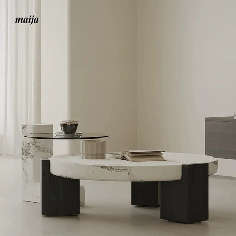 TIDELEADER Marble Gubbio Coffee Table from TIDELEADER