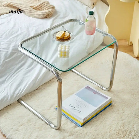 LOWERLEFT Acrylic Sofa Bedside Table from Lower Left