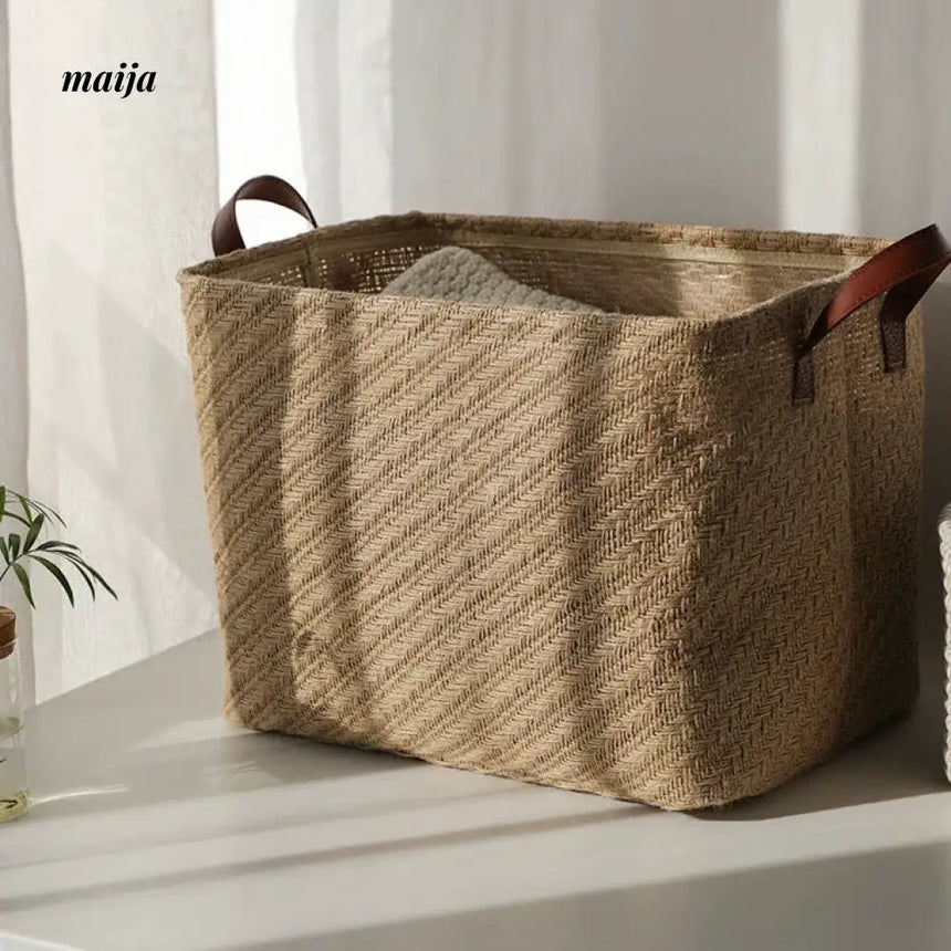 MUYE Square Woven Laundry Basket from MUYE