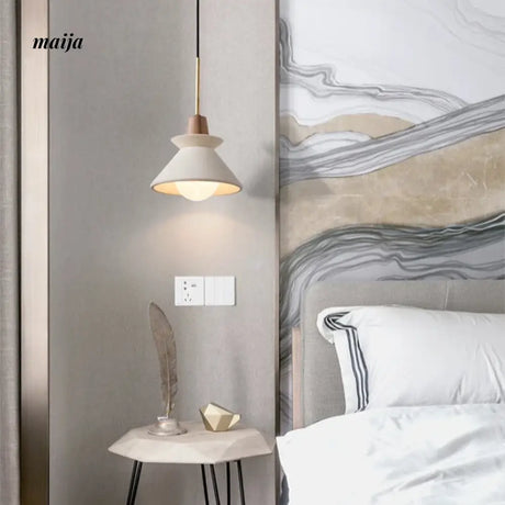 Wiley Conical Resin Pendant Lamp from maija