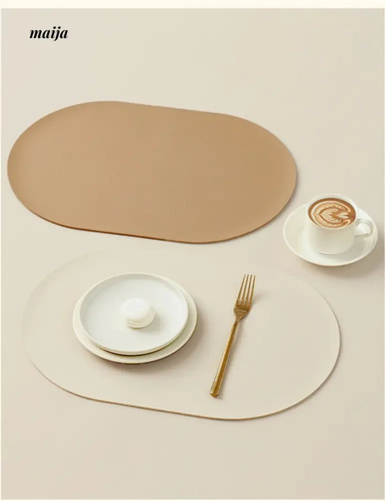 Oval Leather Placemat from maija