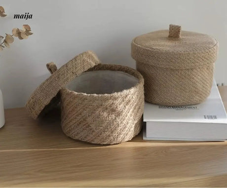 MUYE Woven Round Storage Box from MUYE